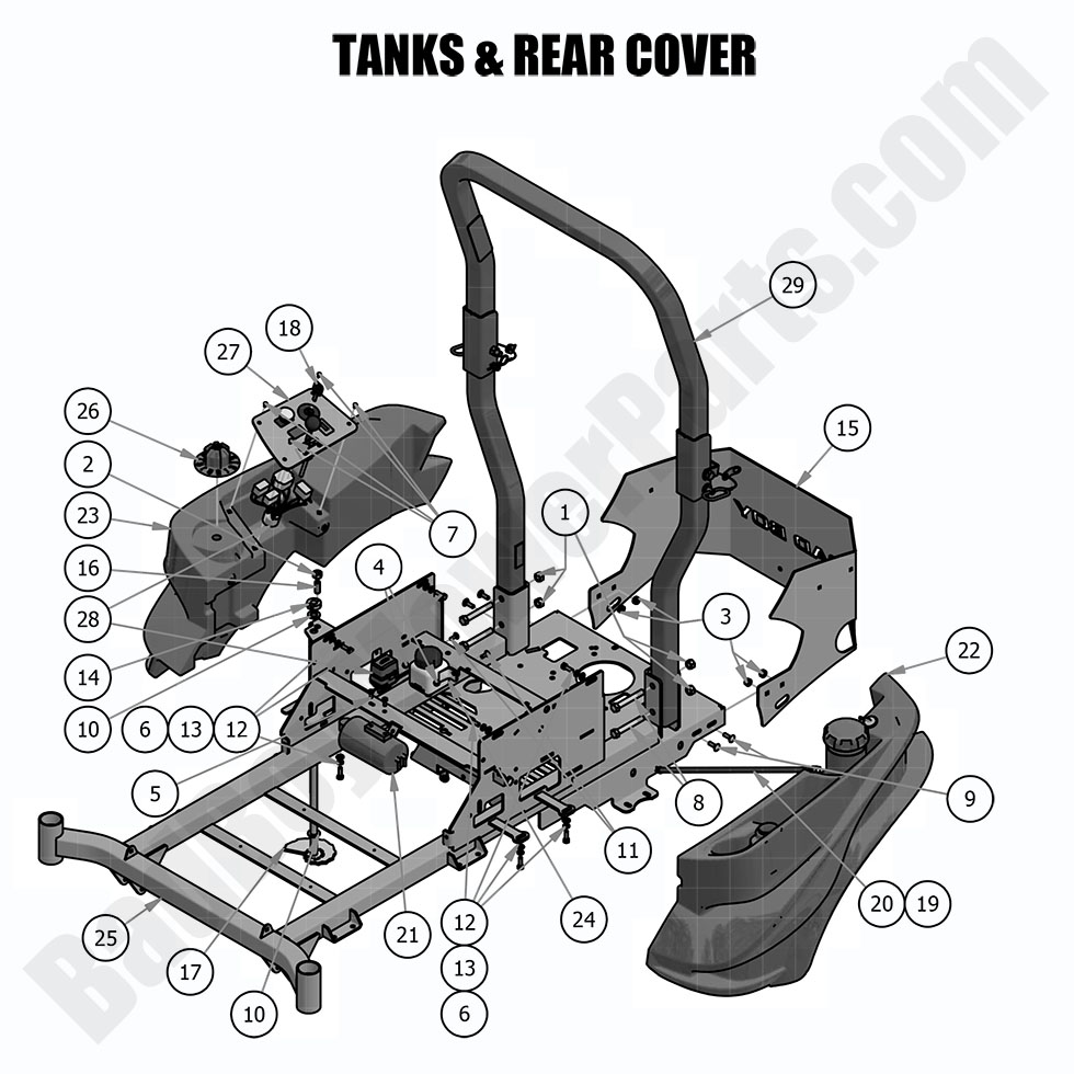 2019 Compact Outlaw Tanks and Rear Cover